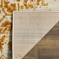 thumbnail image 4 of SAFAVIEH Madison Fleur Distressed Abstract Area Rug, Cream/Orange, 6'7" x 6'7" Round, 4 of 5