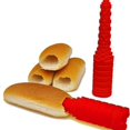 thumbnail image 3 of BBQ Cutting Grilling Bread Tool Hot Dog Bun Driller Drill a Hole Leakproof Hotdogs Sausages,1 x Hole Hot Dog Bun Driller,Red, 3 of 6