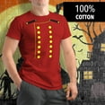 thumbnail image 2 of Halloween Hotel Bellhop Costume Red Adult T-Shirt - Large, 2 of 6
