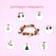 thumbnail image 3 of Regalos de Navidad para niños y adolescentes, pulseras con dijes, pulseras con cuentas lindas con dije colgante, 3 of 5