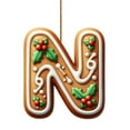 thumbnail image 2 of RBCKVXZ 26 Letter Ornaments Christmas Tree Decoration Personalized Christmas Letter Xmas Tree Hanging Pendant Alphabet Letters for Christmas Tree DIY Craft Christmas Gift (N), 2 of 5