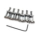 thumbnail image 4 of 6 piezas de selletas de puente para guitarra eléctrica de alto rendimiento, piezas de reparación de metal Plata, 4 of 9
