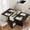 Black, variant on TEQIN Space Saving Folding Dining Table,Extendable Drop Leaf Folding Dining Table With Drawers And 6 Wheels Kitchen Table For Living Room Kitchen Farmhouse Space Saving Table