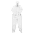 thumbnail image 1 of ESD Lab Coat Anti Static Science One Piece Clothes Elastic Cuff with Hat Hood Uniform Work (White, L), 1 of 7