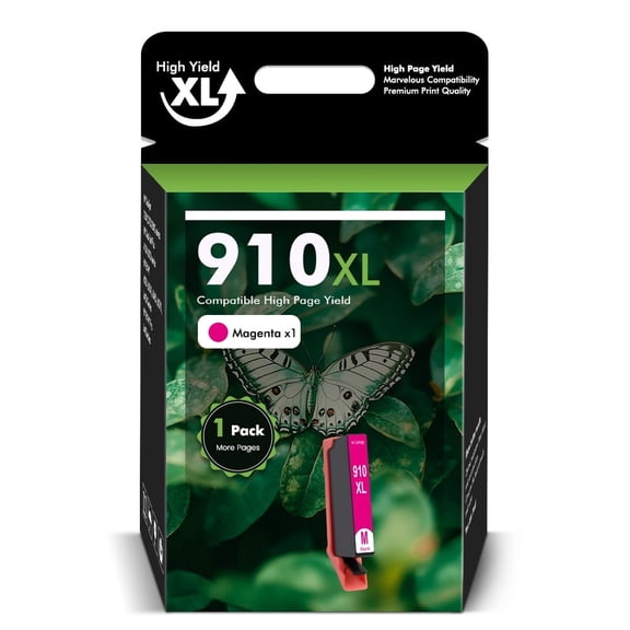 910XL Ink Cartridges Compatible for 910 910XL Combo Pack for OfficeJet Pro 8020 8025 8028 8035 8010 8022 8015 8018 Printer ( 1 x Meganta )