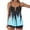 #0140-Blue, variant on 2026 Women Two Piece Tankini Swimsuit Tummy Control Plus Size Long Torso Top and High Waisted Boy Shorts Bathing Suits
