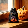 thumbnail image 7 of AZXY Halloween Drawstring Gift Bags Texture Pumpkin Print Candy Treat Pouches, Reusable Portable Multipurpose Goodie Sacks for Halloween Party Favors & Holiday Decor Storage, Black, 7 of 7