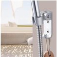 thumbnail image 3 of Soporte para cabezal de ducha, soporte de montaje en pared, soporte ajustable para varilla de ducha con 2 ganchos para colgar para baño, 3 of 5