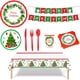 thumbnail image 1 of Set de Vajilla Navideño Platos DinnMerry 4Kits Navideño 96Platos 7"ø 96Platos 9"ø 4Juego de Banderines "MERRY CHRISTMAS", 1 of 2