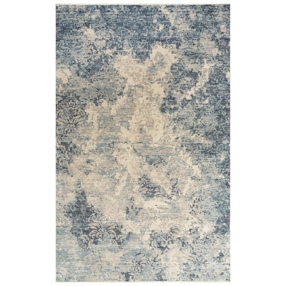 Alora Decor Intrepid 9' x 12' Classical Blue/Gray/Ivory Hybrid Area Rug