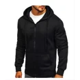 thumbnail image 1 of Sudadera Capucha Tipo Cárdigan Color Liso Para Hombre Casual, 1 of 5