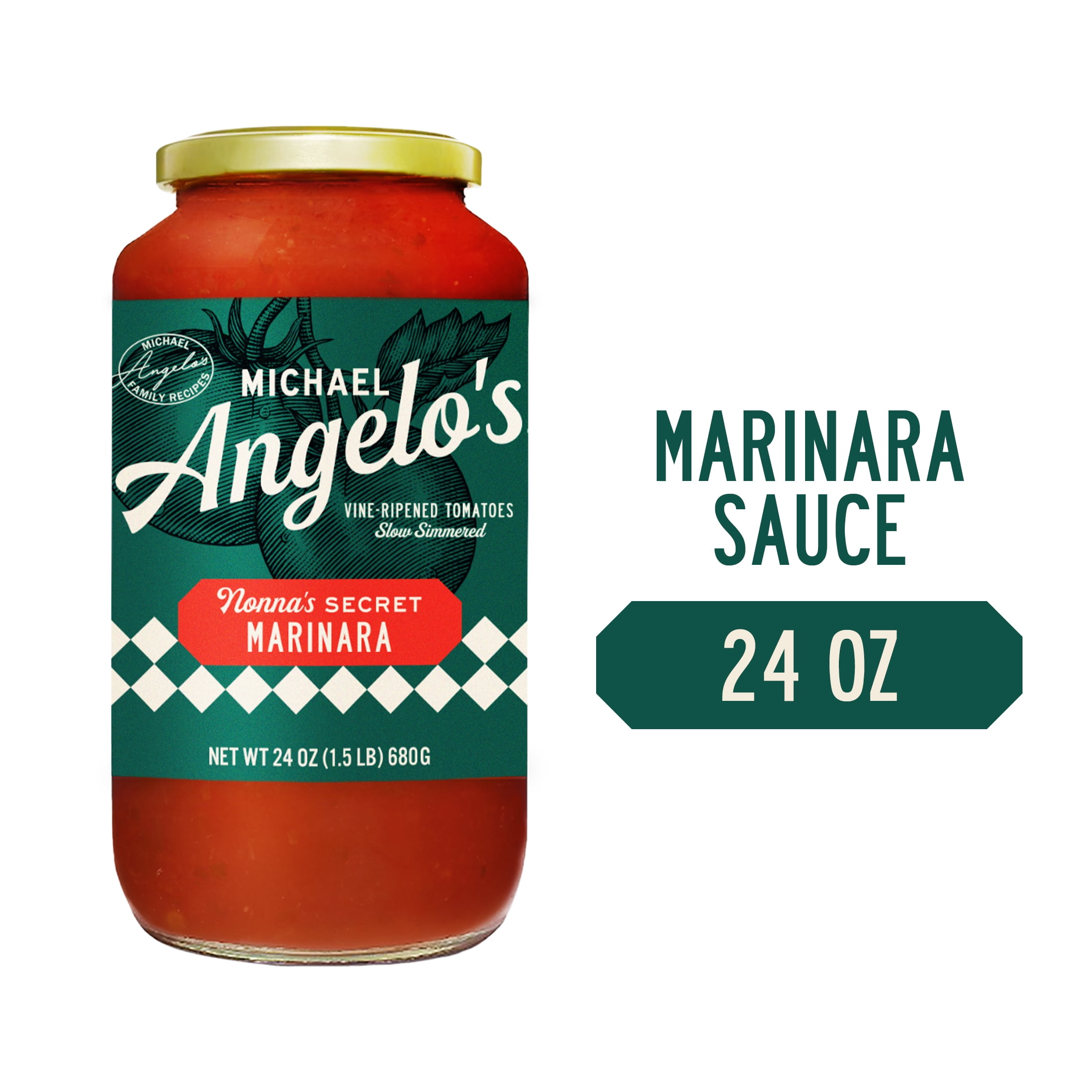 (3 pack) Michael Angelo's Nonna's Secret Marinara Pasta Sauce, 24oz