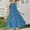 Blue, variant on Eltusu Girls Casual Dresses, Sleeveless Fashion Crew Neck Summer Kids Clothes Brown Size 10-12 T