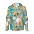 thumbnail image 1 of Lsque Starfish And Seashell Pattern UPF 50+ Lightweight Sun Protection Men's Women's Long Sleeve Shirt, Hoodie Performance -Medium, 1 of 7