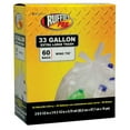 thumbnail image 1 of Trash Recycling Bags, Clear, 33 Gal., 60 Ct., Berry, 1124909, 1 of 3