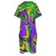 thumbnail image 4 of Vestido holgado con bolsillos y estampado de remolino de mármol de Mardi Gras, vestidos de fiesta 2025, vestido elegante y chic para mujer, vestido de noche para mujer, 4 of 6