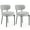 Gray, variant on 2/ 4/ 6pcs Modern Boucle Dining Chairs Set with Round Upholstery and Black Metal Legs for Kitchen and Living Room, Color White