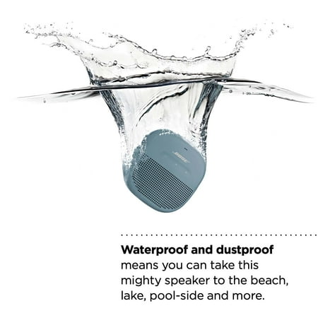 Bose - SoundLink Micro Portable Bluetooth Speaker with Waterproof Design - Stone Blue