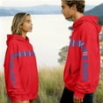 thumbnail image 2 of Valentine's Day Matching Hoodies for Couples I Love You This Much Sweatshirt Long Sleeve Pullover Tops Cute Oversized Sweatshirt for Him Her, 2 of 8