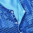thumbnail image 3 of Haitryli Kids Girl's Boy's Jazz Disco Hip Hop Choir Dance Vest Top Waistcoat and Hat Bowtie Necktie Fancy Party Outfit Blue 10-12, 3 of 6