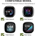 thumbnail image 3 of REQO Bling Metal Bands Compatible with Fitbit Versa 4 /Fitbit Versa 3 /Fitbit Sense 2 /Fitbit Sense Bands for Women,Adjustable Replacement Straps Including regulator, 3 of 6