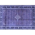 thumbnail image 1 of Ahgly Company Machine Washable Indoor Rectangle Persian Blue Traditional Area Rugs, 6' x 9', 1 of 4