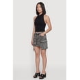 thumbnail image 2 of Women's Acid Wash Denim Mini Utility Skirt, 2 of 5