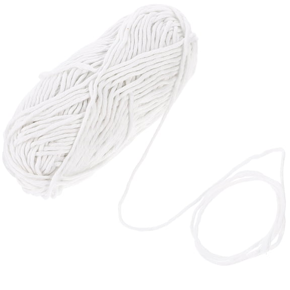 BESTYASH White Glow in The Dark Yarn Soft Polyester Knitting Yarn for Household Crafts