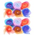 thumbnail image 1 of GOOHOCHY 12 bufandas de gasa para niños de jardín de infantes, ideales para hacer malabarismos y decorar., 1 of 8