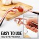 thumbnail image 3 of Prensa de ajos Zulay Kitchen con mango ergonómico suave y fácil de apretar - Herramienta para picar ajos con diseño resistente que extrae más pasta de ajo - Trituradora de ajos y prensa de jengibre fá, 3 of 5