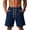 Navy_#03, variant on Sewkxo Men's Baggy Sweat Shorts 7" Cotton Summer Athletic Casual Shorts with Pockets,Brown 3XL
