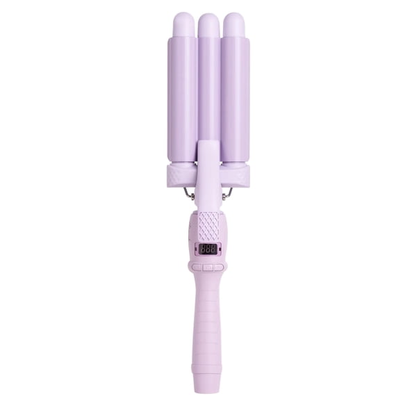 Mermade PRO Hair Waver 0.9"" - Hair Waver 3 barriles 3 barriles rizador de cerámica 0.9 pulgadas barril Waver para cabello grueso, fino, largo o corto - 0.9"" Lila
