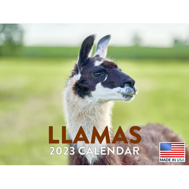 Llama Calendar 2023 Monthly Wall Hanging Calendars Cute Funny Animal