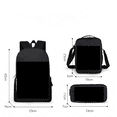 thumbnail image 3 of Godzilla Vs King Kong Schoolbag, Student Backpack, Godzilla Vs Kong Three-Piece Backpack-SHUNJING, 3 of 3