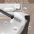 thumbnail image 5 of Blueek Deluxe Toilet Brush With Stainless Steel Toilet Bowl Brush Modern And Compact Toilet Cleaner Brush Long Handle Bristles For Bathroom Cleaning, 5 of 8