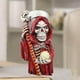 thumbnail image 3 of Horror estatua gótica luminosa caprichosa malvada figuras de Halloween gnomo rojo, 3 of 7