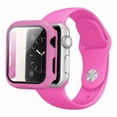 thumbnail image 1 of Correa de Silicona con Funda Protectora de Cristal para Apple Watch, Compatible con Todas las Series, 1 of 4