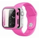 thumbnail image 1 of Correa de Silicona con Funda Protectora de Cristal para Apple Watch, Compatible con Todas las Series, 1 of 4