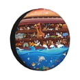 thumbnail image 1 of Fotbe Animals On Noah's Ark2 Funda de Llanta de Repuesto con Estampado, Engrosada, Ajuste Universal para Jeep, Remolque, RV, SUV, Camión-16 inch, 1 of 6