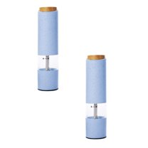 MOQIN Electric Salt and Pepper Grinder, USB Rechargeable, Automatic Salt and Pepper Mill Grinder with Adjustable Coarseness, Electric Salt Shakers, LED Light