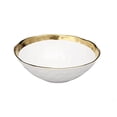 thumbnail image 2 of Classic Touch WPB539 Porcelain Bowl with Gold Rim, White, 2 of 3