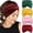 Bright Color, variant on Extra Wide Boho Headbands for Women Non-Slip, 7'' Large Twist Knotted Stretchy Wraps Head Bands Hair Accessories, 4 Pack, White and Black
