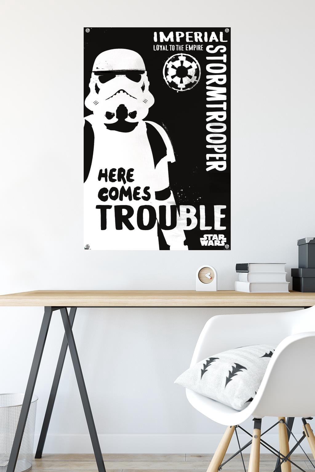 Star Wars: Saga - Stormtrooper Trouble Wall Poster with Pushpins, 22.375" x 34"