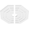 thumbnail image 2 of 40"OD x 6"ID x 16"C x 1"P Westin Architectural Grade PVC Contemporary Ceiling Medallion, Two Piece, 2 of 11