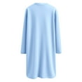 thumbnail image 5 of Blue Womens Tops Sweatshirts for Women Comfort Hoodie for Anxiety Long Sleeve Winter Shirts Round Neck Casual Warm Cute Long Tops Fall Outfits for Women 2025, 5 of 5