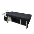 thumbnail image 3 of METRO Head Spa Bed, U-Shape Water Massage Shampoo Backwash Unit with Cover Pillow, Spa Resort Hair Salon Equipment, Black, 3 of 9