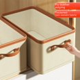 thumbnail image 1 of Caja de almacenamiento de ropa Caja de almacenamiento de calcetines de tela plegable Armario doméstico Cajón tipo subcompartimento Artefacto de almacenamiento de ropa, 1 of 5