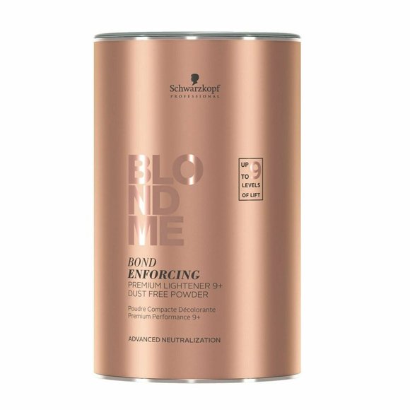 Schwarzkopf BLONDME Bond Enforcing Premium Lightener 9+ Lift Dust Free Powder 15.8 oz