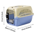 thumbnail image 3 of Ailezt PawHut And Cat Kennel Hard Approved For Mini And Cats Portable Crate With Steel Wire Door Water Bowl For Airplane Outdoor, 3 of 5