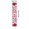 thumbnail image 2 of SIYTUAU Pvc Valentine Themed Table Runner 70.87X11.81 Inch Heart Pattern Decorative Tablecloth For Home Dining, 2 of 6